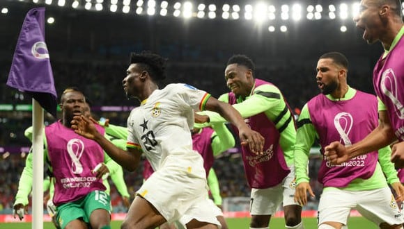 Kudus marca el 3-2 a favor de Ghana vs. Corea del Sur. (Getty Images)