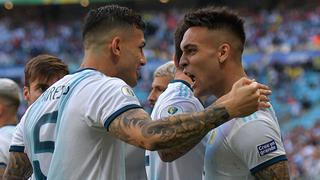 Argentina ganó 2-0 a Qatar, con goles de Lautaro Martínez y Sergio Agüero y está en cuartos de final de la Copa América