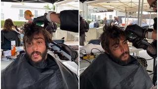 Hombre sin hogar cambia de look tras varios años de no haber ido al peluquero