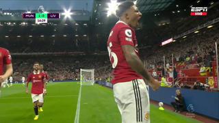 Combinación de pases y regates: golazo de Sancho para el 1-0 de Manchester United vs. Liverpool [VIDEO]