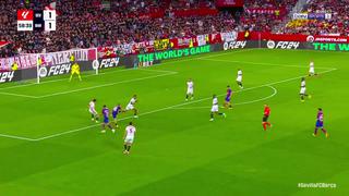Latigazo y adentro: golazo de Fermín López para el 2-1 en Barcelona vs Sevilla