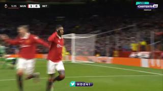 Rápido y furioso: Marcus Rashford marcó golazo para el 1-0 del United vs. Betis [VIDEO]