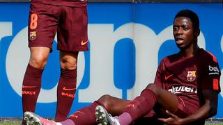 Barcelona culpa al mal estado del campo del Getafe por lesión de Ousmane Dembélé