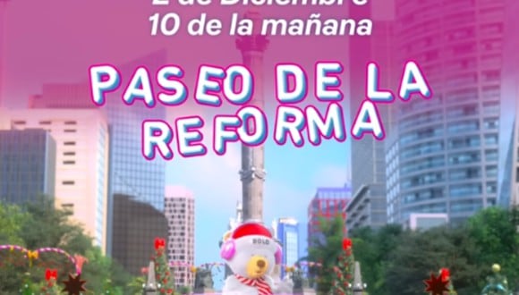 Bolo Fest 2023, desfile navideño en CDMX | Foto: Liverpool México