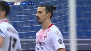 Ibrahimovic falló desde los doce pasos y se perdió el 1-0 en el AC Milan-Bologna por Serie A [VIDEO]
