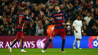 Barcelona vs. Real Madrid: Piqué abrió el marcador con gol de cabeza