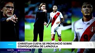 Christian Cueva se pronuncia tras convocatoria de Lapadula