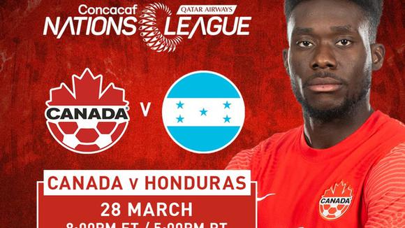 Canadá vs. Honduras juegan por la Concacaf Nations League (@CanadaSoccerEN).