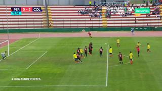 Goleada en el Grau:Brayan Vera marcó impresionante tanto de tiro libre para Colombia en amistoso Sub 23 [VIDEO]