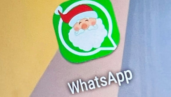 ¿Deseas colocar un Papá Noel como ícono de WhatsApp? Entonces usa este truco. (Foto: Depor)