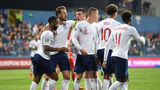 ¡Festín de goles! Inglaterra aplastó 5-1 a Montenegro en Pod Goricom por Eliminatorias a la Eurocopa 2020