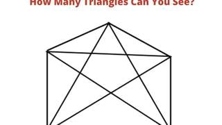 Tienes 20 segundos para decirnos cuántos triángulos hay en la imagen del reto viral
