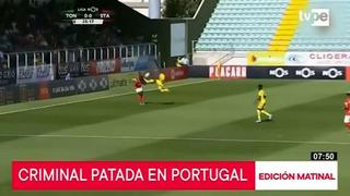 Patada descalificadora en el fútbol de Portugal