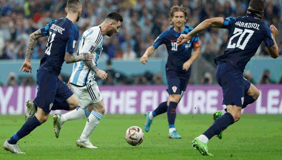 Messi acaba de igualar el histórico récord de Matthaus en el Argentina vs. Crocia. (Foto: EFE)