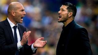 ¡Zidane y Simeone salen con todo! Las alineaciones del Real Madrid y Atlético de Madrid para disputar el ‘derbi’ por Liga Santander