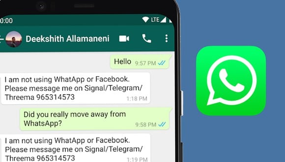 Conoce el método para informar a tus amigos que no usará WhatsApp a partir del 15 de mayo. (Foto: Depor)