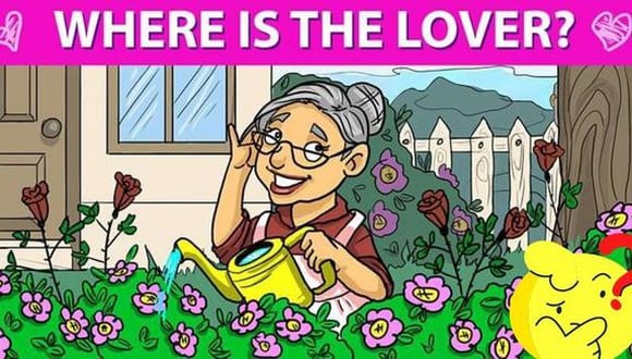 Solo si estás enamorado encontrarás en este reto viral al novio escondido de la anciana. (Foto: Genial.Guru)