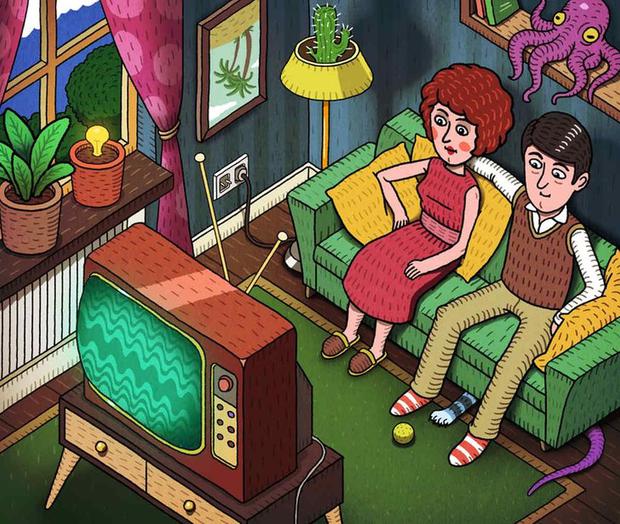 Identifica los errores en la imagen de una pareja viendo la TV en casa  [Viral] | MEXICO | DEPOR