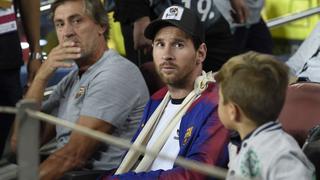 Lo mimó: el mensaje de Messi luego de ver al Barcelona en Camp Nou con su hijo Thiago [FOTO]