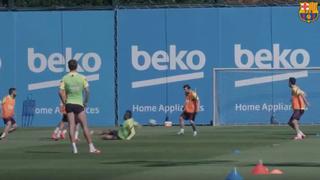 ¿A dónde va 'King Arturo’? Messi y compañía dejaron en el piso a Vidal en juego de ‘camotito’ [VIDEO]