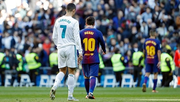 Cristiano Ronaldo y Lionel Messi protagonizaron una dura rivalidad en el Real Madrid y Barcelona por casi una década. (Getty Images)