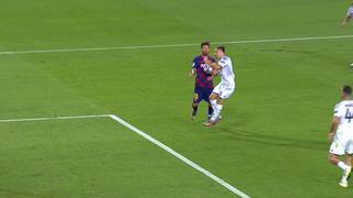 Polémica jugada: VAR anuló otro golazo de Lionel Messi por supuesta mano en el área de Napoli [VIDEO]