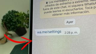 WhatsApp: qué sucede son tu móvil Android si ingresas a “wa.me/settings”