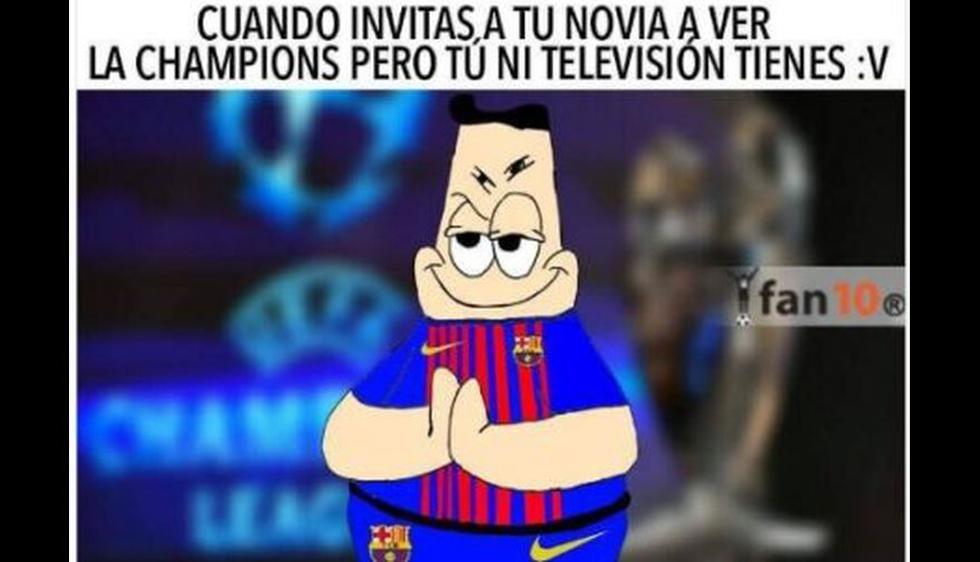 Los mejores memes del Barcelona-Roma por la vuelta de cuartos de final de Champions League. (Difusión)