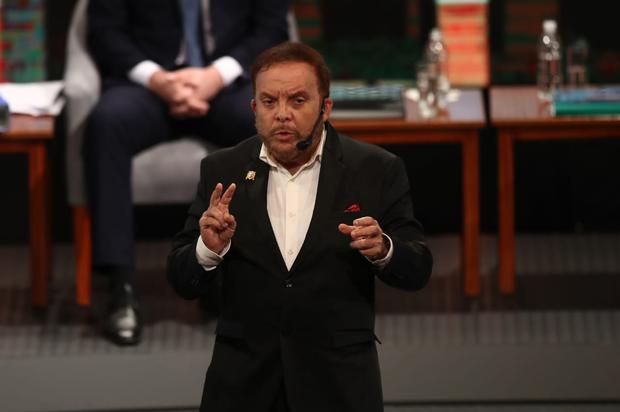 Gonzalo Alegría de Juntos por el Perú en el debate del JNE (Foto: GEC)