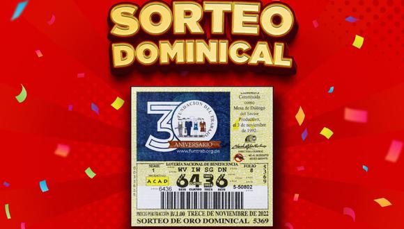 Hoy, Lotería Nacional de Panamá EN VIVO - 13 de noviembre: resultados del Sorteo Dominical (Foto: @Lnbpma).