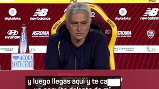 “Te cag*** delante de mí”: Mourinho increpó a periodista en rueda de prensa [VIDEO]