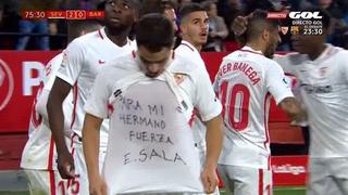 "Para mi hermano": Ben Yedder, gol al Barcelona y dedicatoria para Emiliano Sala [VIDEO]