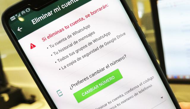 Do you know what happens to your WhatsApp account once you delete it?  (Photo: Peru.com)