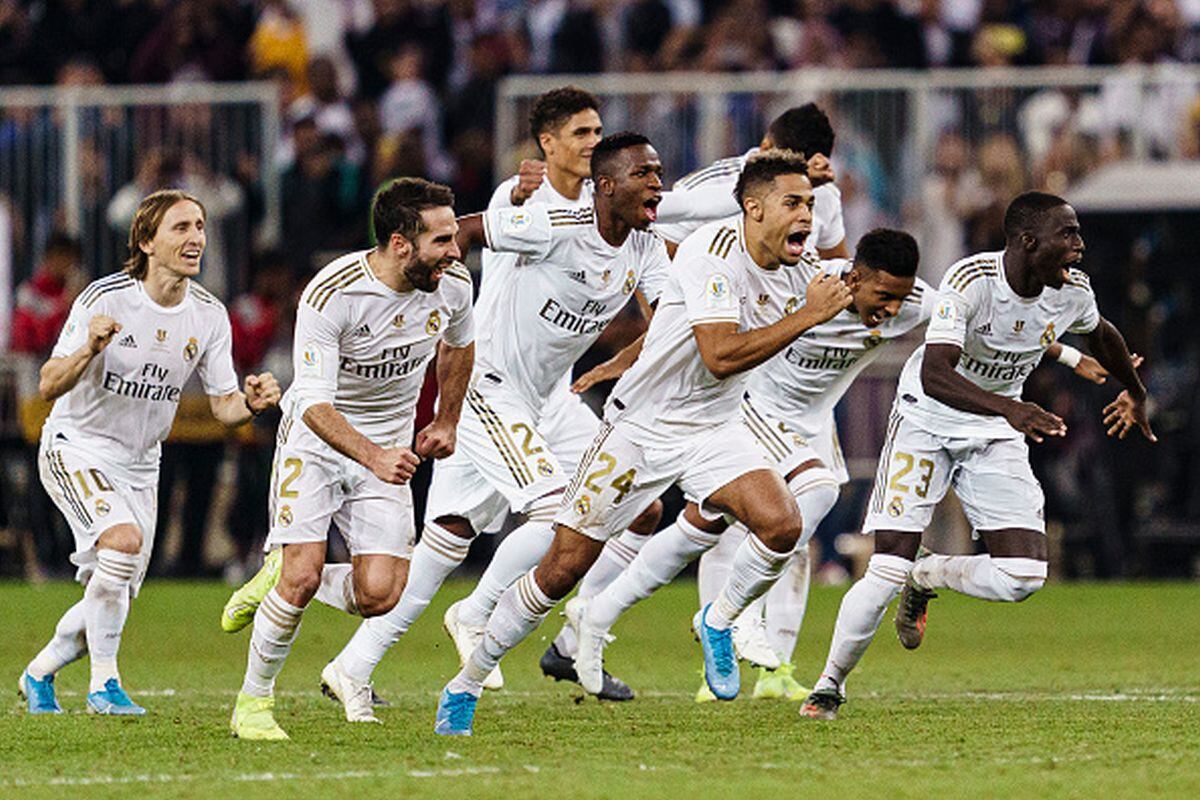 Real Madrid obtuvo la Supercopa de España en los penales ante el Atlético. (Foto: Getty)