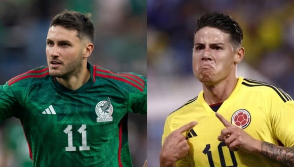 México vs. Colombia se verán las caras en un amistoso internacional en Los Angeles (Foto: Composición)
