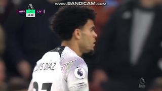 ¡Imparable! Luis Díaz le cambió la cara al Liverpool ante West Ham [VIDEO]