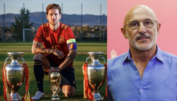 Sergio Ramos se retira de la Selección de España y mencionó al DT. (Composción)