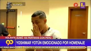 Yoshimar Yotún se emocionó hasta las lagrimas por homenaje (VIDEO)