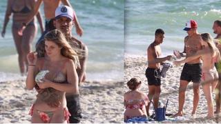 Paolo Guerrero se relaja con su novia en la playa a días de suaudiencia en Zúrich [FOTOS]
