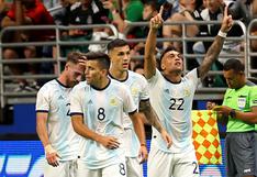 De otro planeta: Lautaro metió un 'hat-trick' y Argentina goleó 4-0 a México