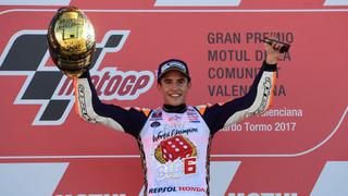 ¡Celebra! Marc Márquez logró su cuarto título mundial de Moto GP tras la carrera en Valencia [VIDEO]
