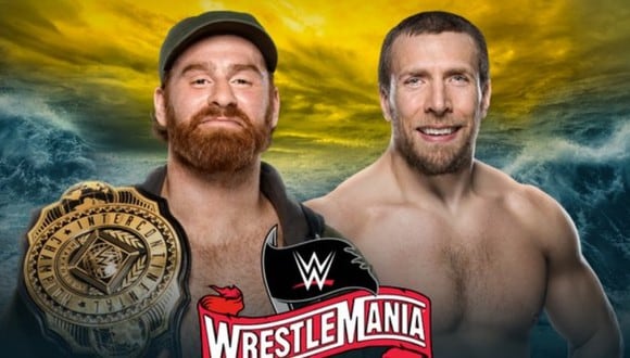 Afiche oficial de la pelea entre Sami Zayn y Daniel Bryan. (Foto: WWE)