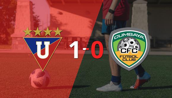 A Liga de Quito le alcanzó con un gol para derrotar a Cumbayá FC en la Casa Blanca