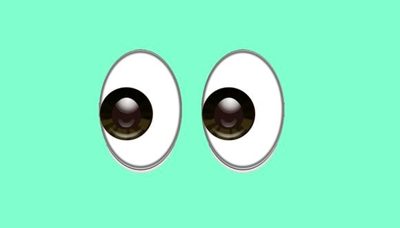 WHATSAPP | Aquí te explicamos realmente qué es lo que significa el emoji de los ojos en WhatsApp. (Foto: Emojipedia)
