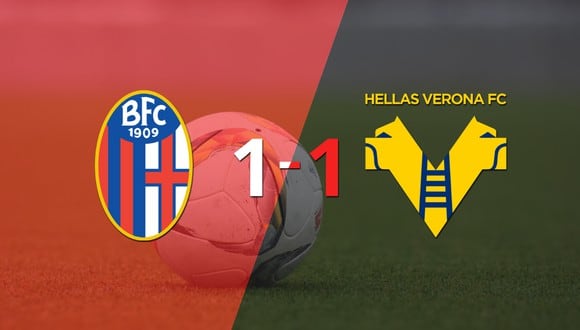 Reparto de puntos en el empate a uno entre Bologna y Hellas Verona