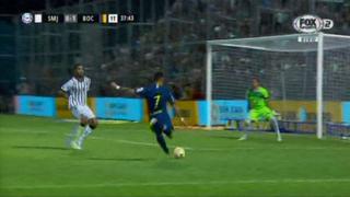 ¡Fuerte y cruzado! Cristian Pavón anota el 1-0 de Boca contra San Martín por Superliga Argentina [VIDEO]