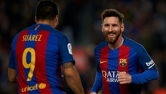 Lionel Messi y Luis Suárez jugaron juntos en el Barcelona hasta mediados de 2020. (Getty)