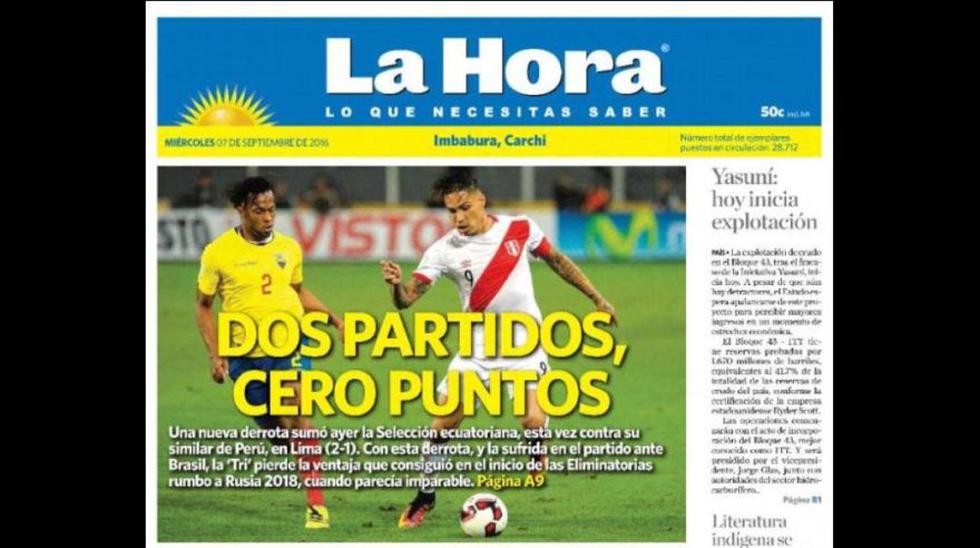 Selección Peruana: ¿qué dijo la prensa ecuatoriana del triunfo blanquirrojo? - 1