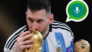 WhatsApp: truco para usar el transformador de voz para sonar como Lionel Messi