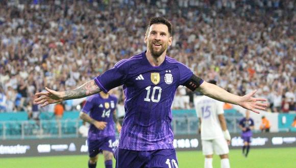 Lionel Messi marcó dos goles en el triunfo de Argentina sobre Honduras por amistoso. (Foto: @leomessi)